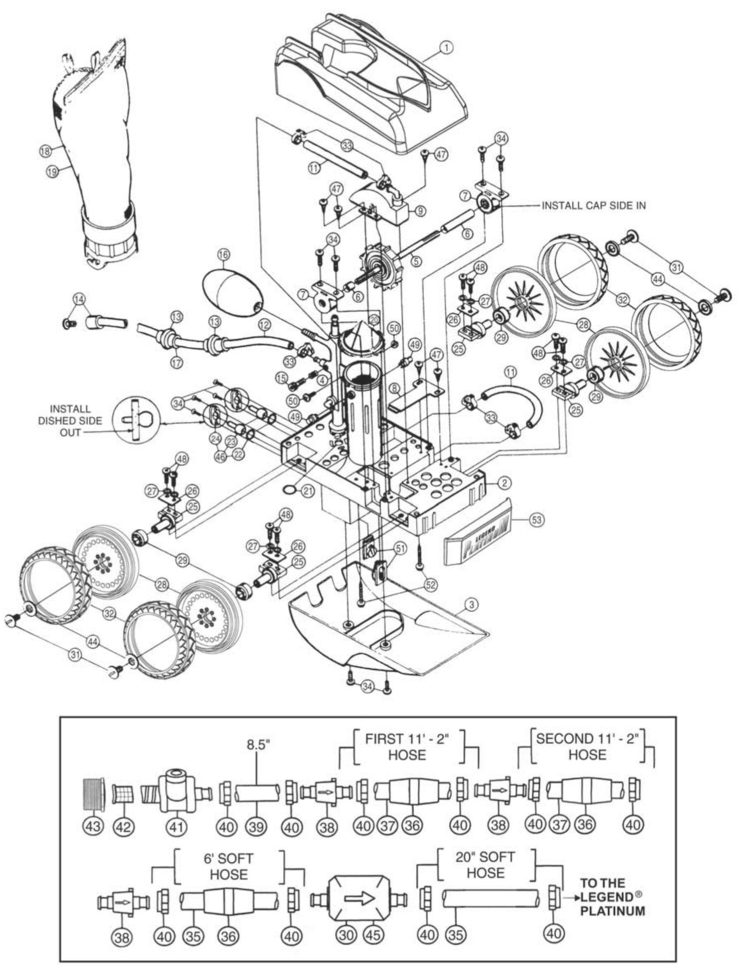 Pentair Legend-Platinum-Platinum-Truck-Series replacement parts