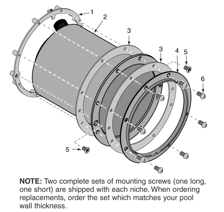 Sta-Rite Light-Niche-for-Vinyl-Liner-Pools replacement parts