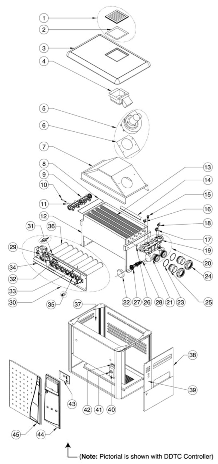 Pentair MiniMax-NT-TSI-wDDTC-Controller replacement parts