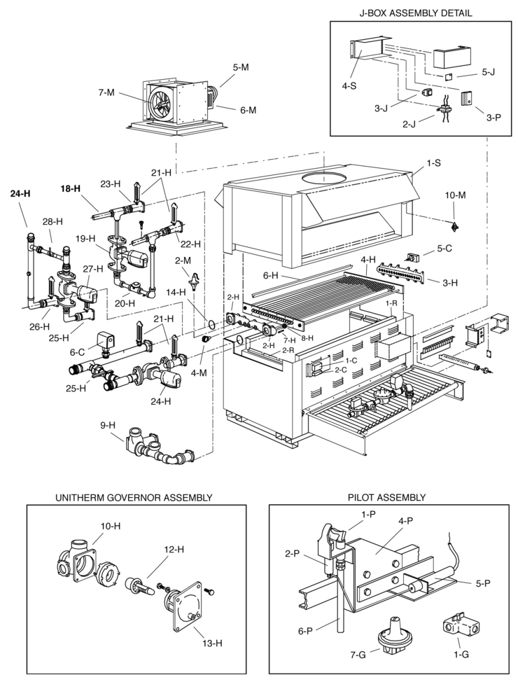 RayPak Model-21004001 replacement parts