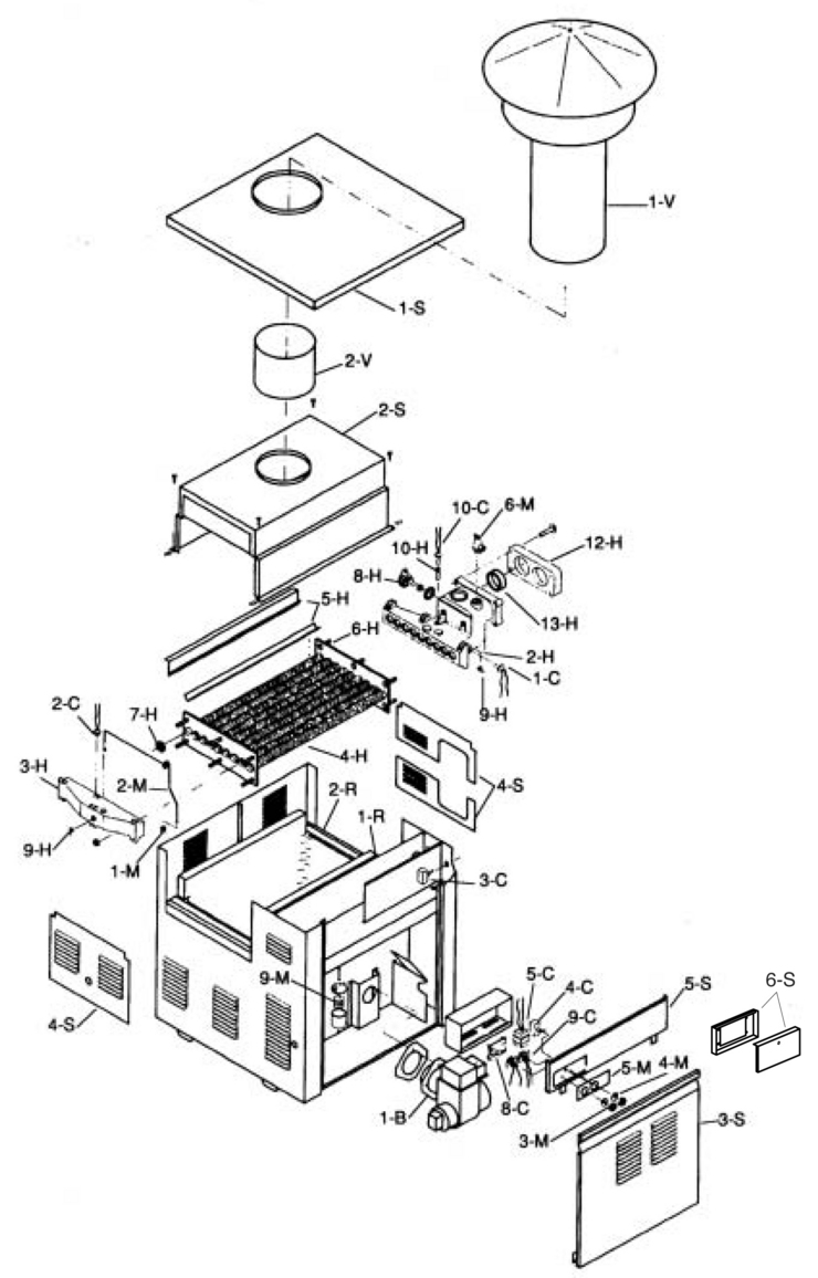 RayPak Model-315A replacement parts