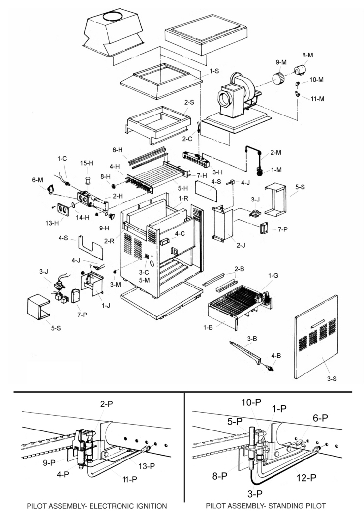 RayPak Model-334824 replacement parts