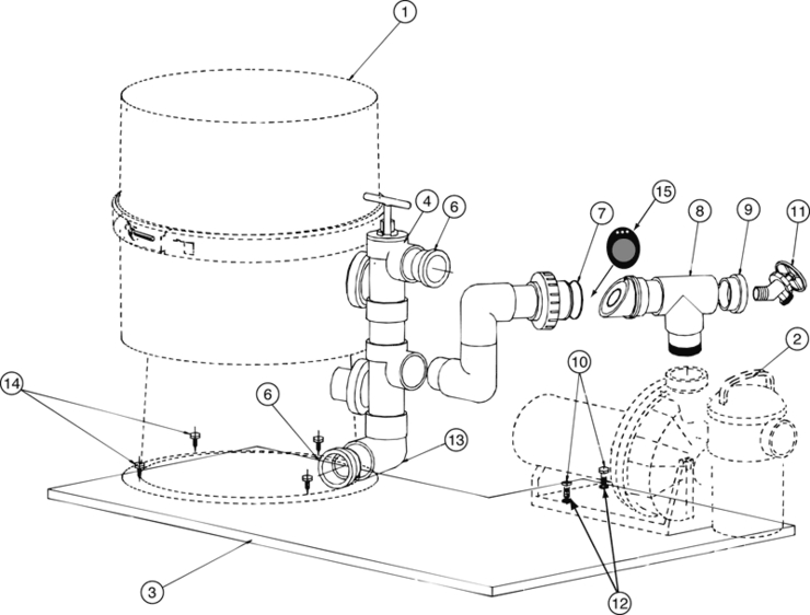 Pentair Models-181600-Base-Kit-wSideValve replacement parts