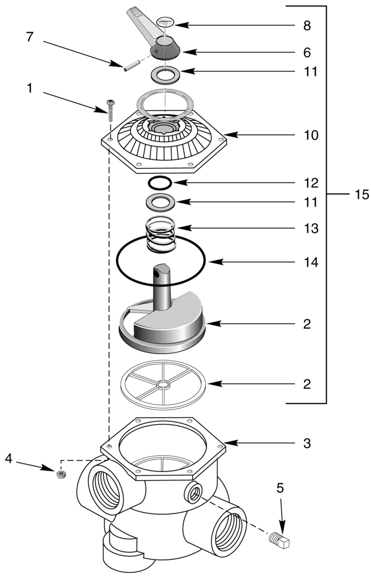 Sta-Rite MultiPort-Side-Mount-Valve-Assembly-1-12 replacement parts