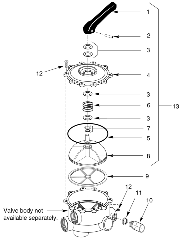 Sta-Rite MultiPort-Side-Mount-Valve-Assembly-2 replacement parts