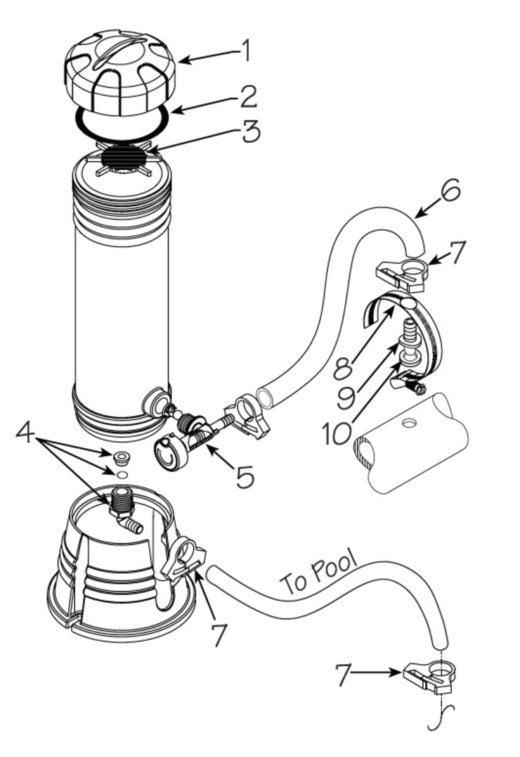 Waterway OffLine-Chlorinator replacement parts