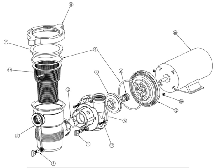 Pentair Optiflo-Pump replacement parts