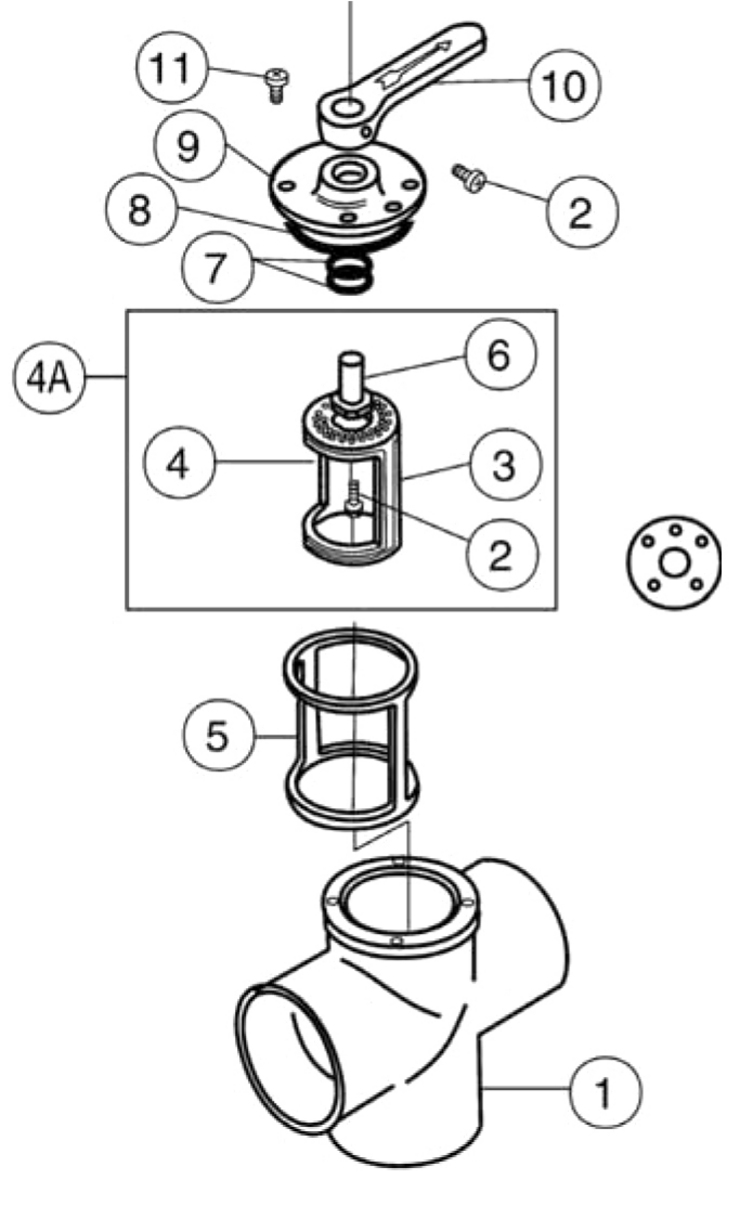 Pentair Ortega-3Port-CPVC-Valves replacement parts