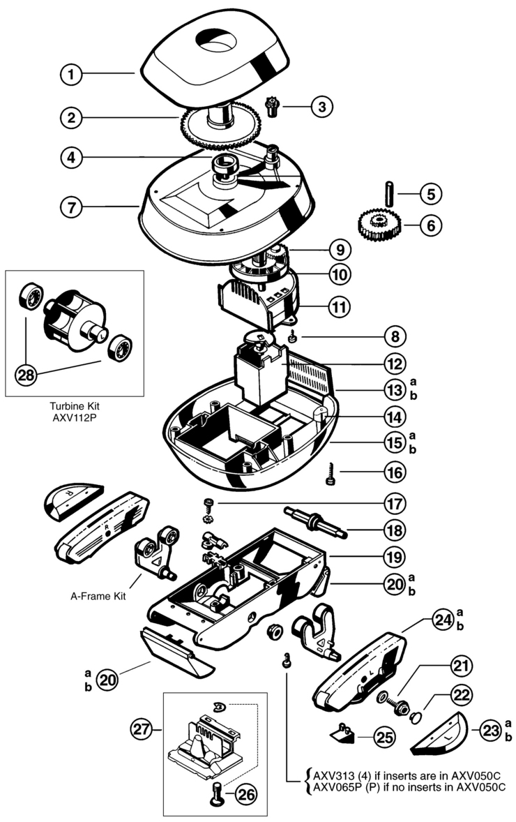 Hayward Pool-Vac-Vinyl-Model replacement parts