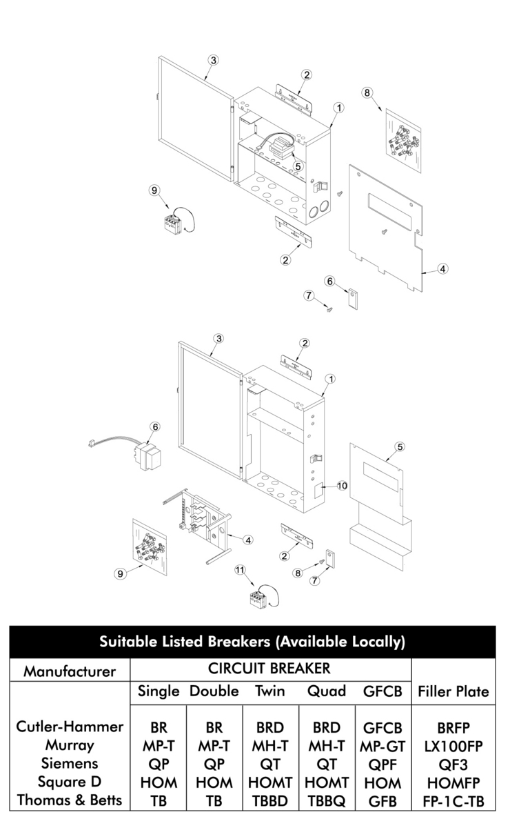 Jandy Power-Center-Standard-Enclosure replacement parts