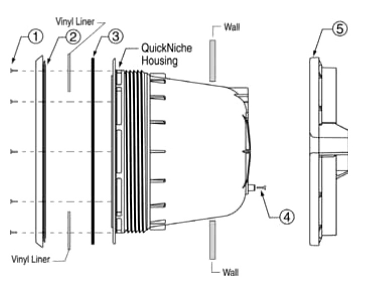 Pentair QuickNiche replacement parts