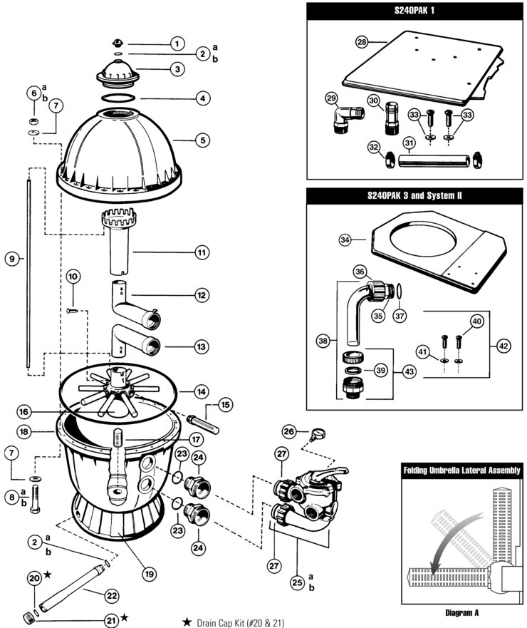 Hayward S240 replacement parts