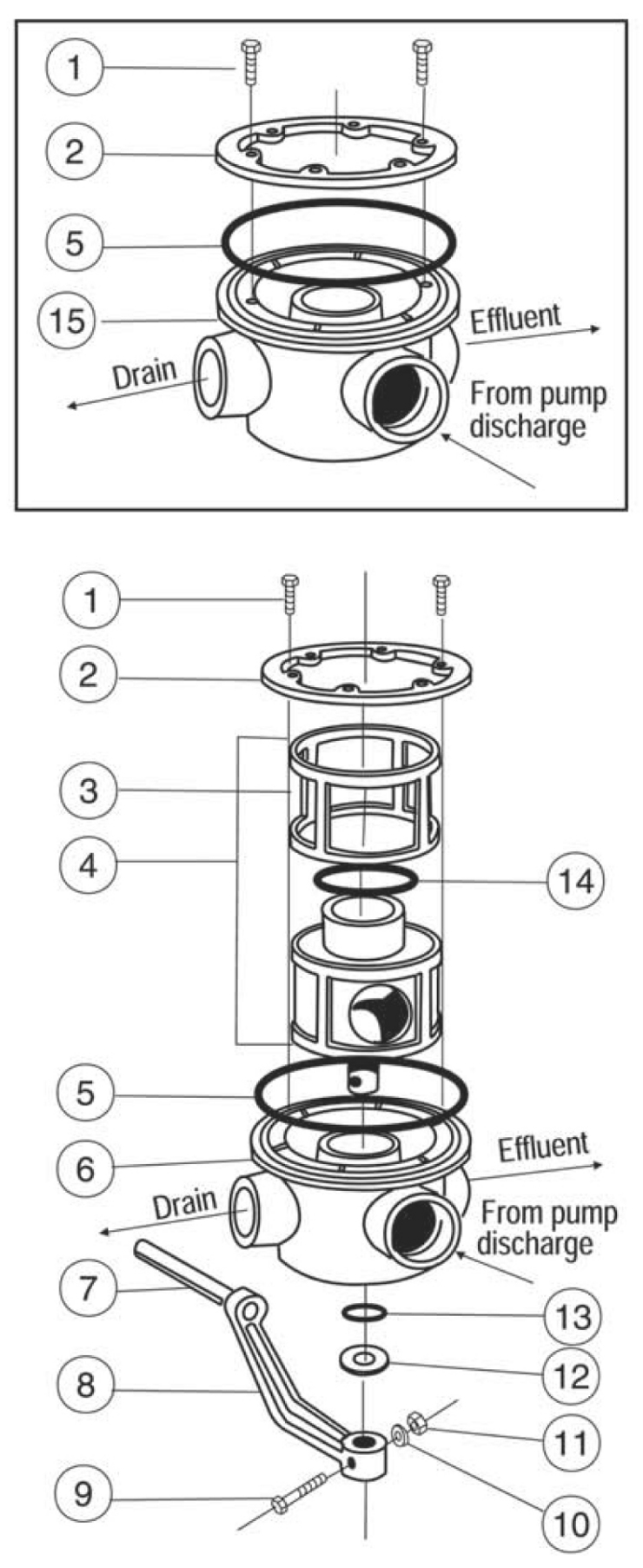 Pentair SM-SMBW-2000-Series-Valves replacement parts