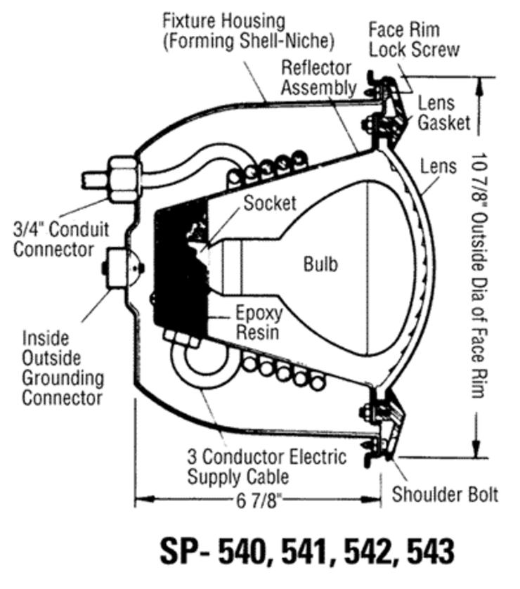 Hayward SP0540-0541-0542-0543-StarLite-Series replacement parts