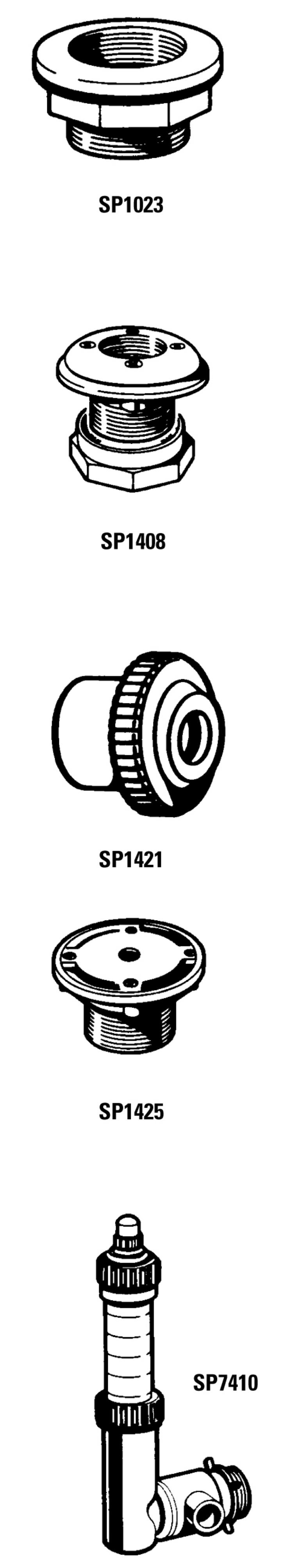 Hayward SP1023-1023G-1024-1025-Series replacement parts