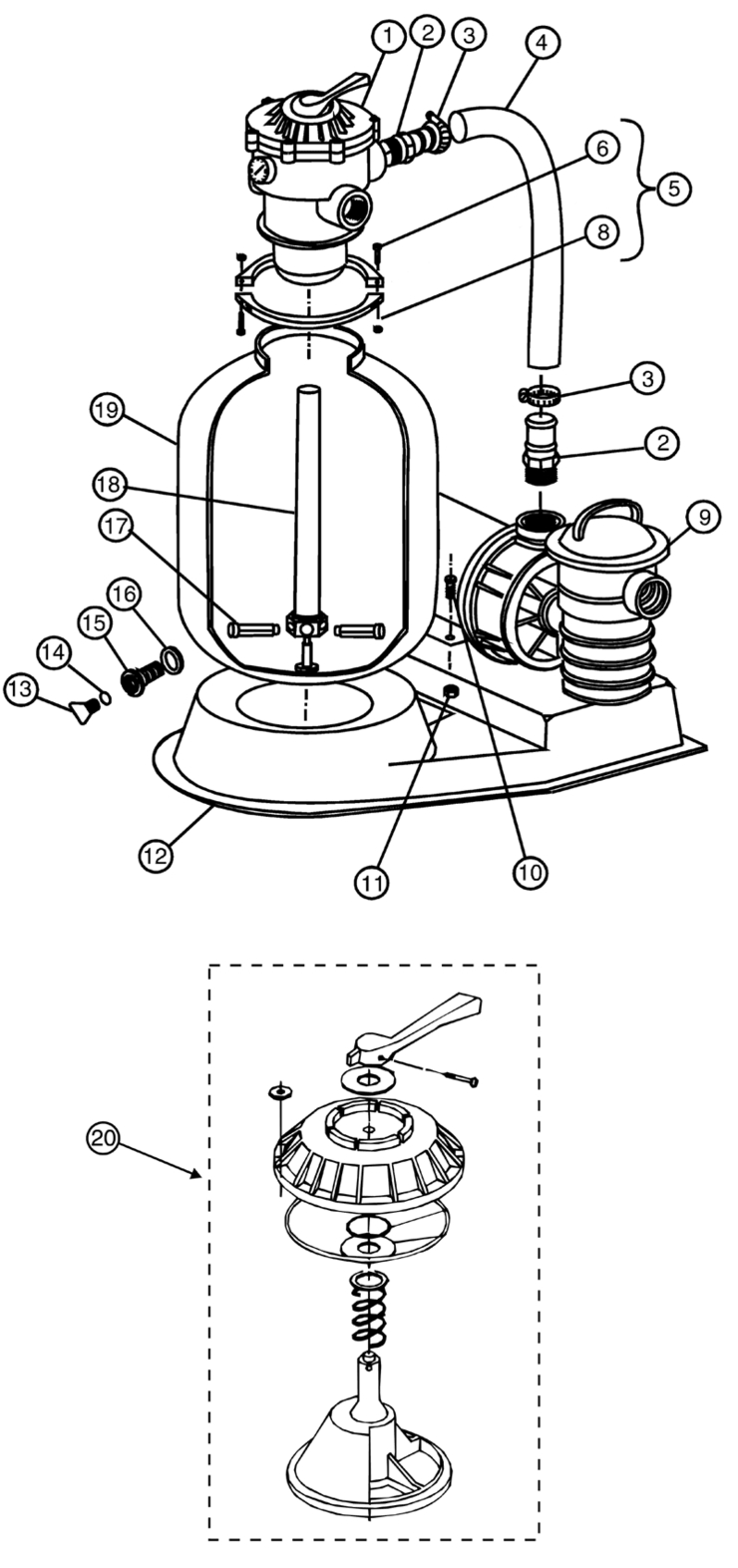 Pentair Sand-Dollar-System replacement parts
