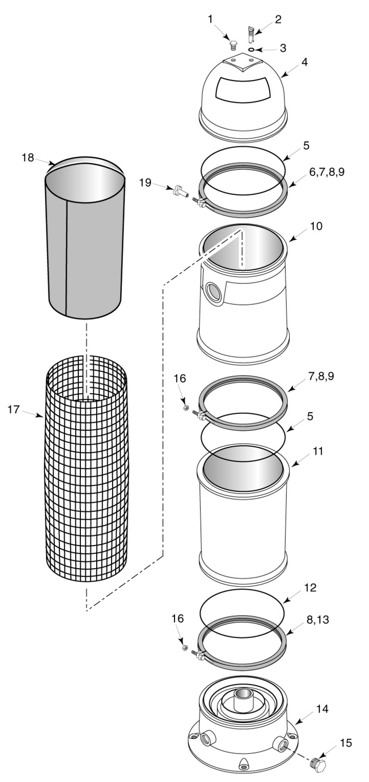 Sta-Rite Separation-Tank-Assembly-Model-60SEP replacement parts