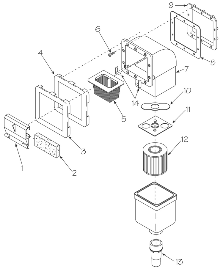 Waterway Spa-Skimmer-Skim-Filters replacement parts