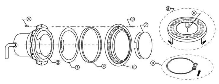 Pentair SpaBrite-AquaLight replacement parts