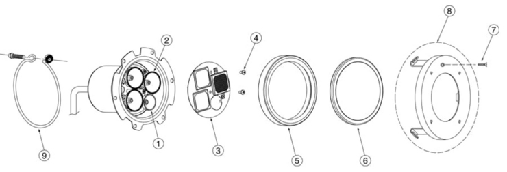 Pentair Spectrum-AquaLight-SAL-Lights replacement parts