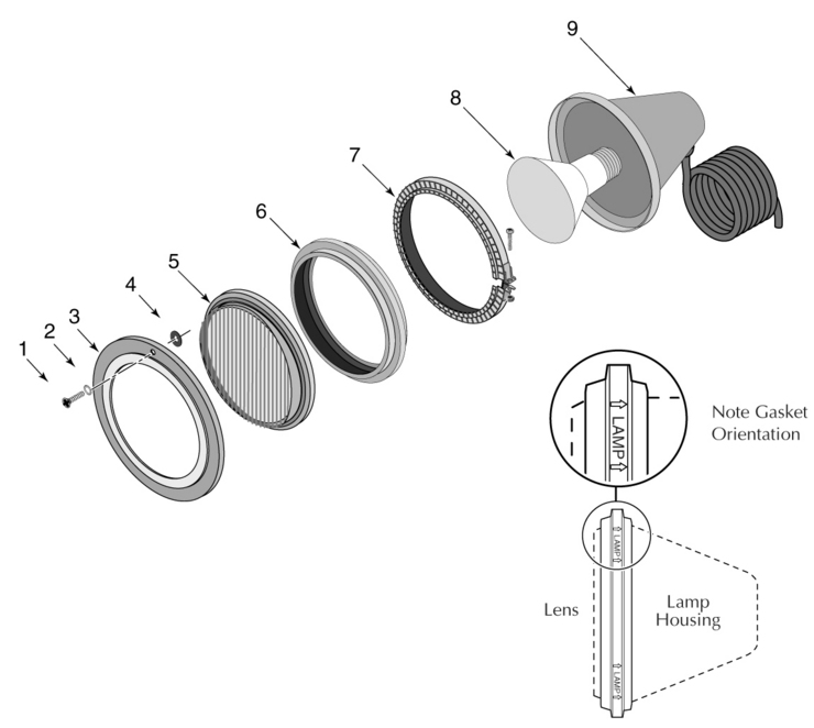 Sta-Rite Sunglow-LTC-Light replacement parts