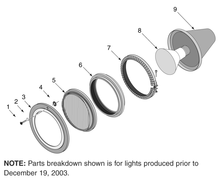 Sta-Rite Sunglow-Light replacement parts