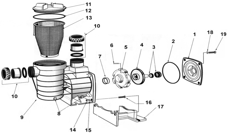 Waterco / Baker Hydro Supatuf replacement parts