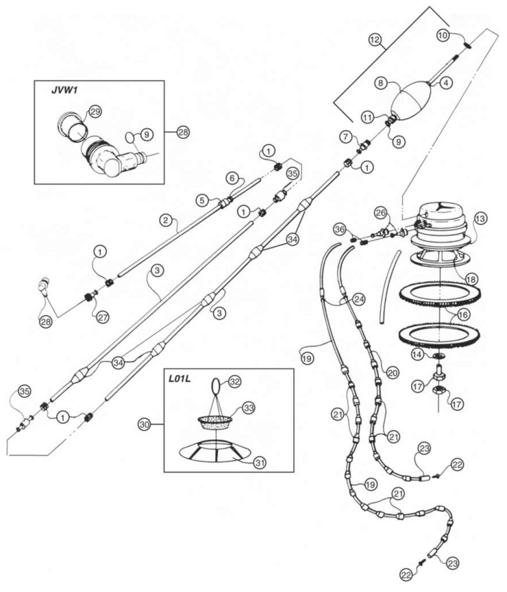Pentair Sweep-I-II replacement parts