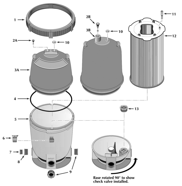 Sta-Rite System-2-Modular-Media-Filters-PLM-Serie replacement parts