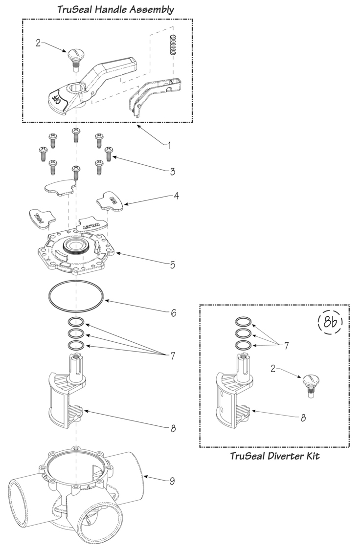 Waterway Truseal-Valves replacement parts