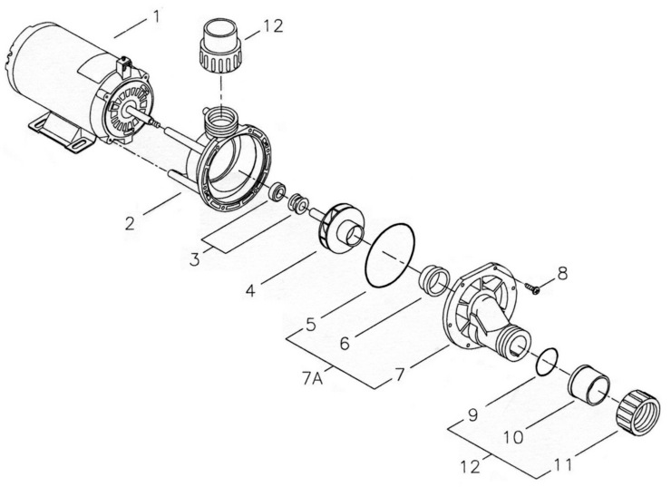 Aqua-Flo TubMaster-TMCP replacement parts
