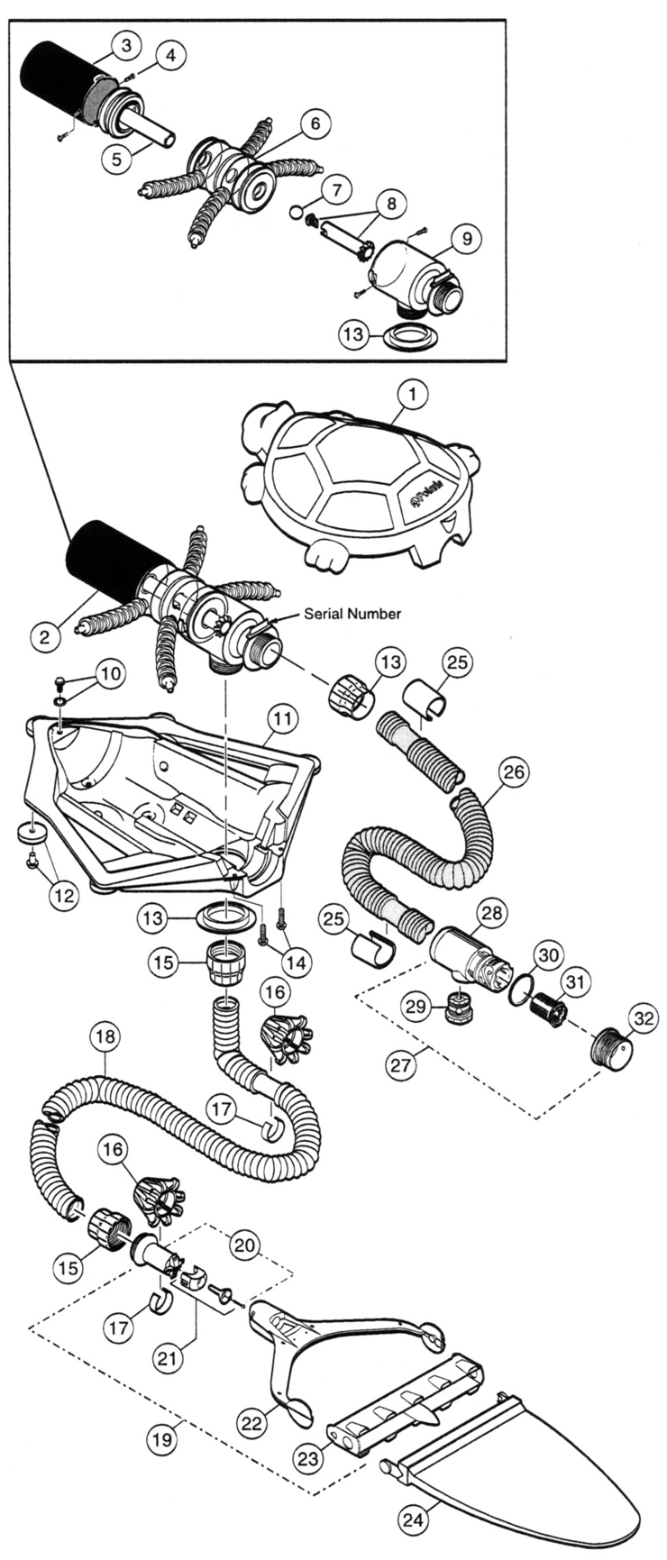 Polaris Turbo-Turtle replacement parts
