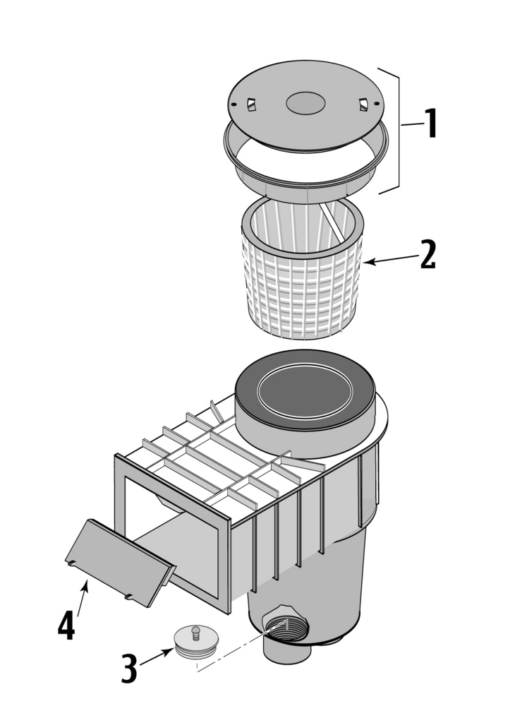 Sta-Rite U3-Vinyl-Liner-Skimmer replacement parts