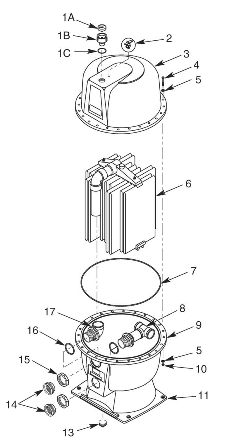 Sta-Rite Vertical-DE-Filters-DEPB-Series replacement parts
