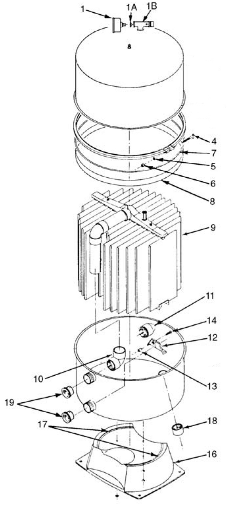 Sta-Rite Vertical-DE-Filters-Models-DES2501-DES36 replacement parts
