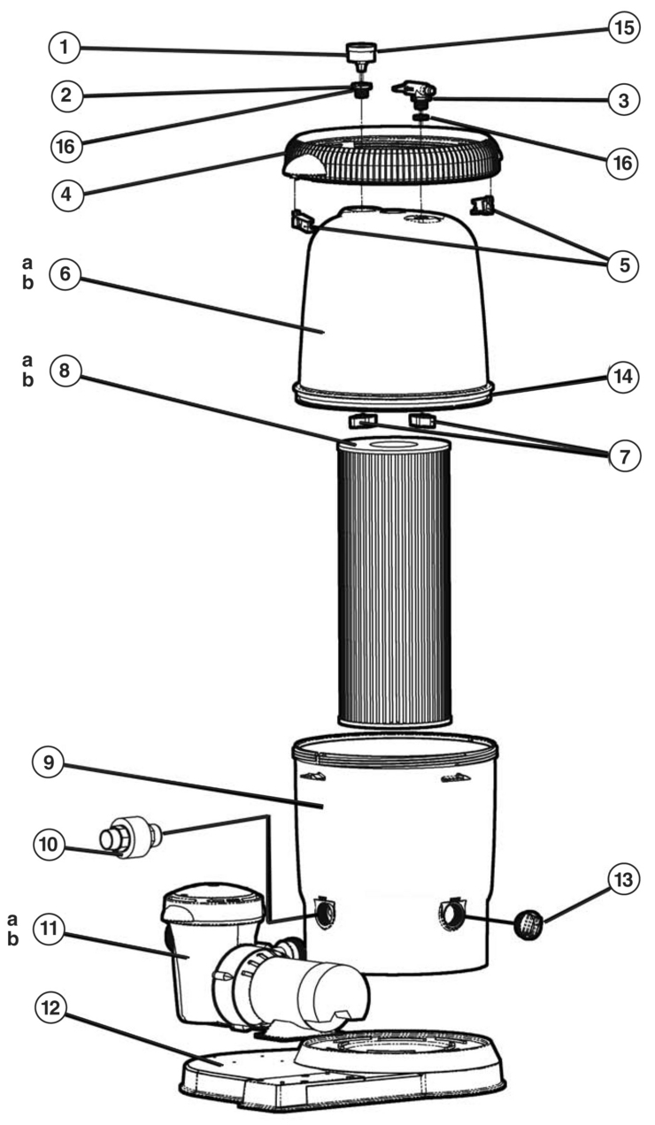 Hayward Xstream-Filtration-Series replacement parts