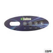 Spa Side Overlay Balboa (Icon10) VL200 Mini-Oval 4BTN LCD - Item 11852