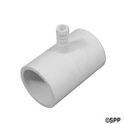 Fitting PVC Barbed Tee Adapter Waterway 1S x 1S x 3/8" RB - Item 413-4350