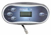Spa Side Control EleCenteronic Balboa VL406" T 4BTN LCD 10'Cbl with 8" Conn - Item 50210