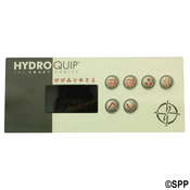 Spa Side Overlay Hydro Quip ECO-3 6" BTN LED T: (P1-P2-BL/AUX-LT)  - Item 80-0203