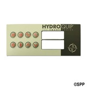 Spa Side Overlay Hydro Quip HT2 8BTN LCD T: (P1-P2-BL/AUX-LT)  - Item 80-0211