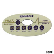 Spa Side Overlay CTI (Pinnacleacle) A C and E Signetic 7BTN LED Oval - Item OL-1503A