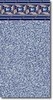 12' * 17' Oval Heavy Gauge Metal Diamond Unibead Liner 52" Wall Height Item #NL928025