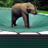 Loop-Loc - 14 x 28 + 4 x 8 Hunter Green Aqua-Xtreme Mesh Rectangle w/ Center End Step Safety Cover for Inground Pools Item #LLM7022