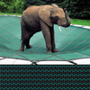 Loop-Loc - 16 x 36 + 4 x 8 Hunter Green Aqua-Xtreme Mesh Rectangle w/ Center End Step Safety Cover for Inground Pools Item #LLM7047