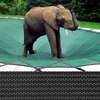 Loop-Loc - 12 x 24 Steel Gray Aqua-Xtreme Mesh Rectangle Safety Cover for Inground Pools Item #LLM8562