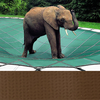 Loop-Loc - 16 x 34 Tan Ultra-Loc III Solid Rectangle w/ Mesh Drain Panels Safety Cover for Inground Pools Item #LLS1124