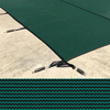 Meyco 16 x 32 + 4 x 4 Rectangle With Center Steps MeycoLite Mesh Green Safety Pool Cover Item #M100ML