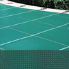 Meyco 18 x 36 + 4 x 8 Rectangle With 1-2' Offset Left Steps PermaGuard Solid Green Safety Pool Cover With No Drains - Includes Pump Item #M1LH18PGP