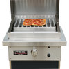 TEC Patio FR 26&quot; Infrared Propane Gas Grill with Stainless Steel Pedestal &amp; Side Shelves Item #PFR1LPPEDS